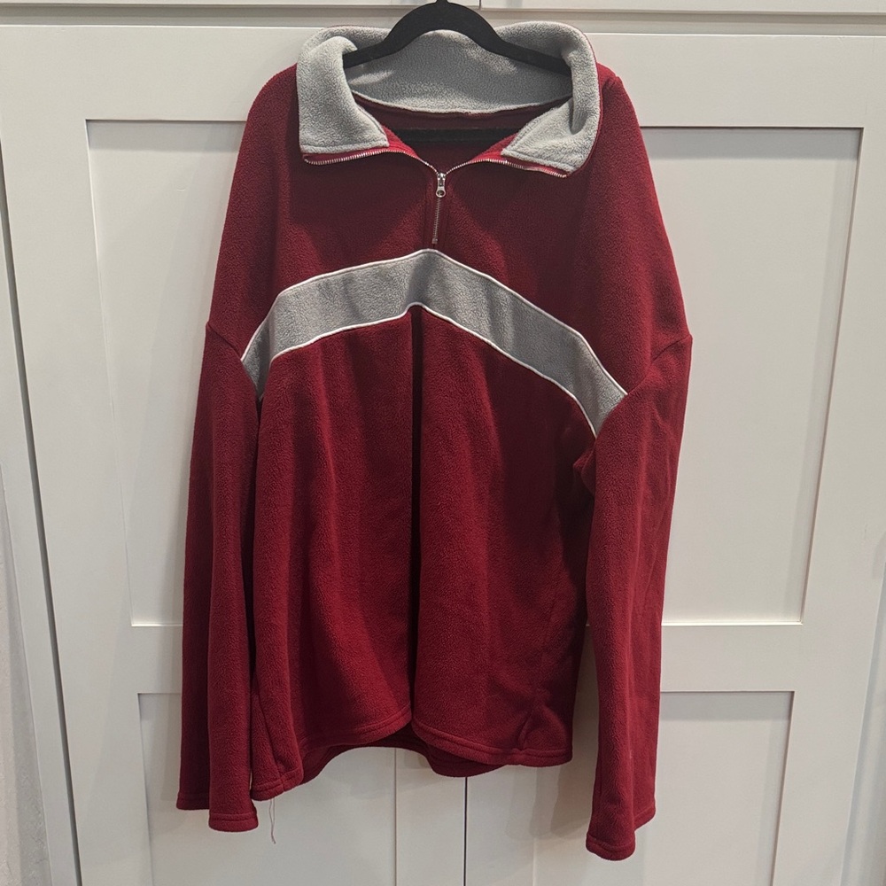 Emmiol Burgundy Fleece Pullover